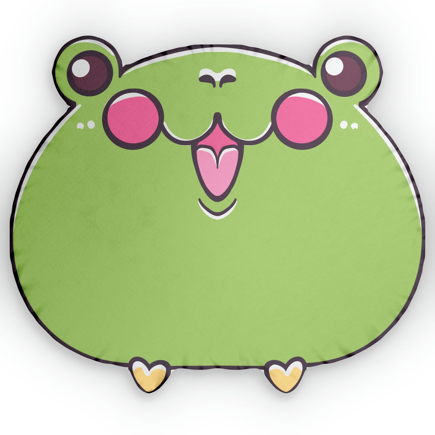 PILLOW: Kawaii Frog Custom Shaped Pillow