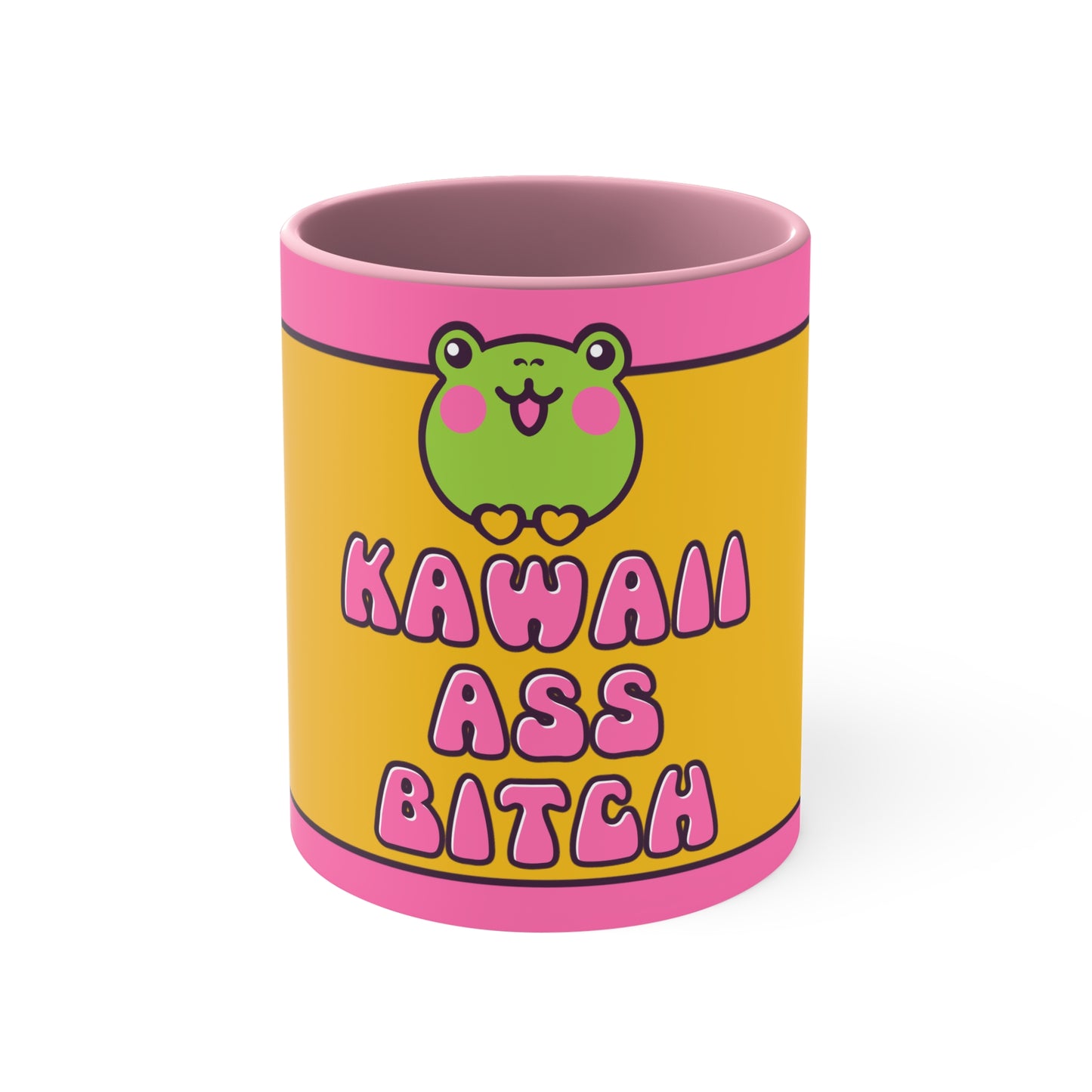 MUG: “Kawaii Ass Bitch” Frog Accent Coffee Mug, 11oz