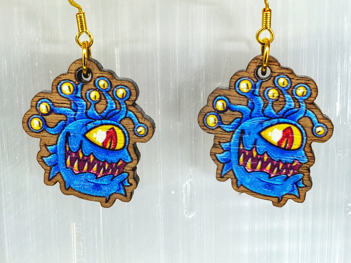 EARRINGS: Beholder Dangle Earrings - D&D, Dungeons and Dragons,TTRPG Monster Accessories