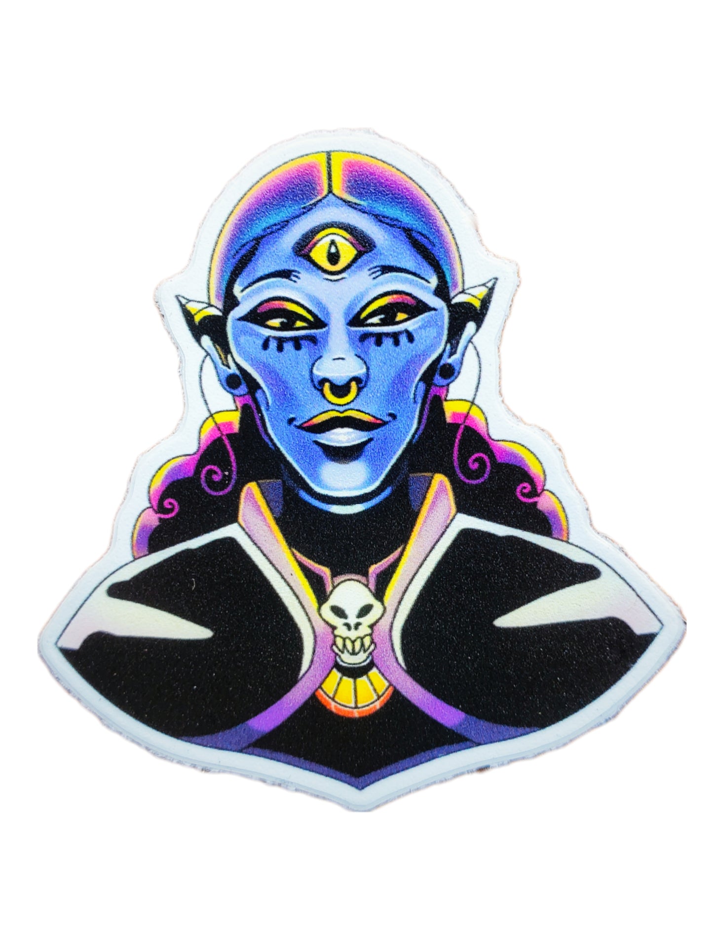 STICKERS: RPG Fantasy Heroine Stickers - Merfolk, Hellborn, Werewolf, & Dark Elf Warlock