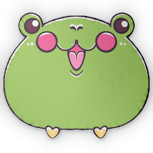 PILLOW: Kawaii Frog Custom Shaped Pillow