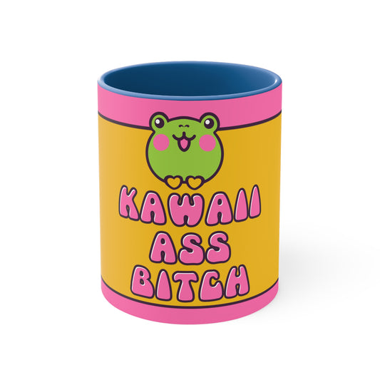 MUG: “Kawaii Ass Bitch” Frog Accent Coffee Mug, 11oz