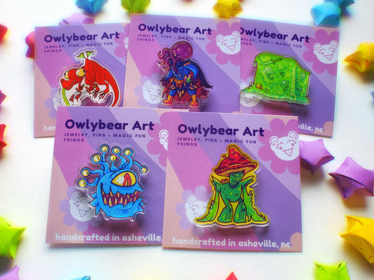 PINS: D&D Inspired TableTop Enemies Pin Collection