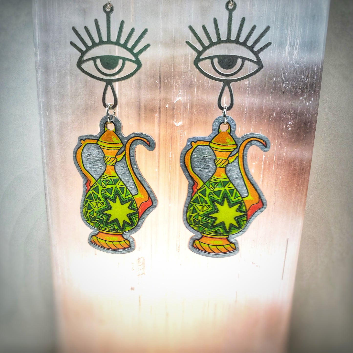 EARRINGS: Genie Lamp Dangle Earrings