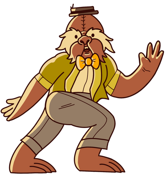 STICKERS: Cottagecore Hipster Bigfoot Vinyl Sticker