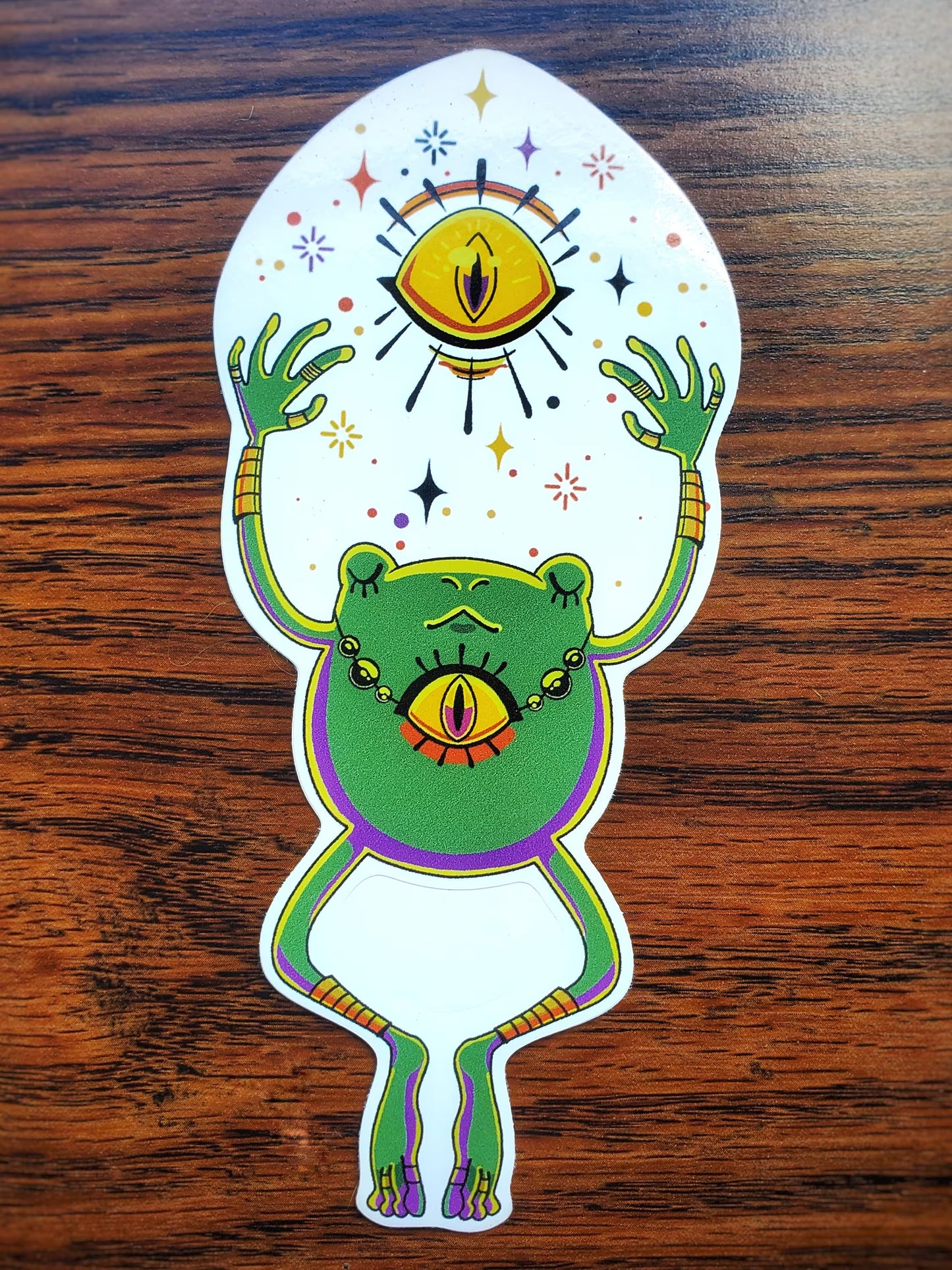 STICKERS: Mystical Third-Eye Frog Sticker