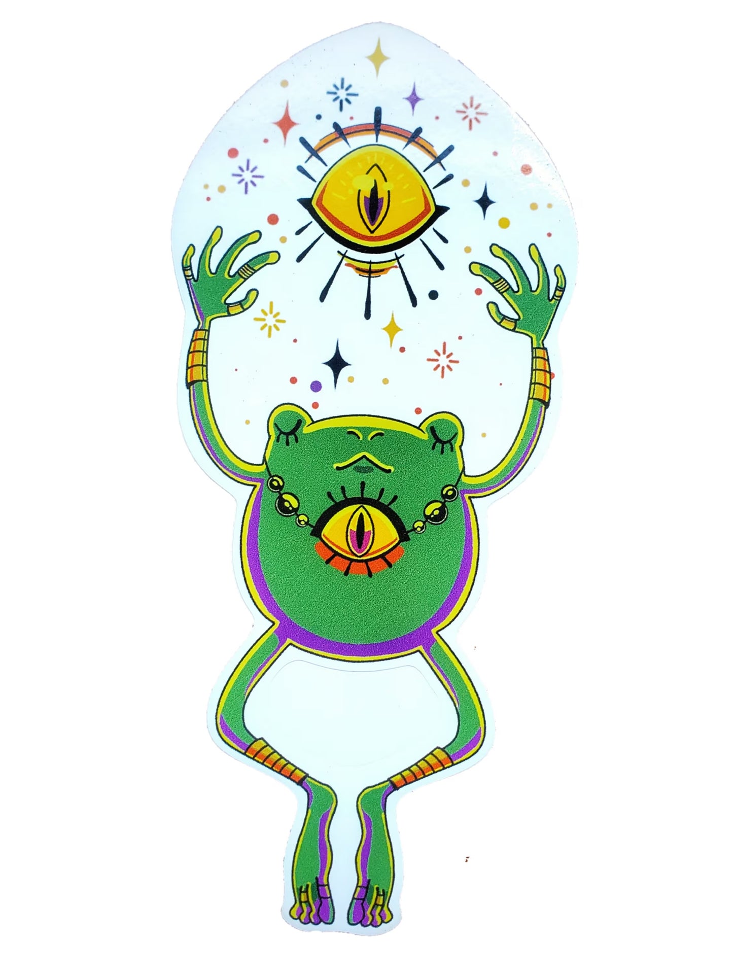 STICKERS: Mystical Third-Eye Frog Sticker