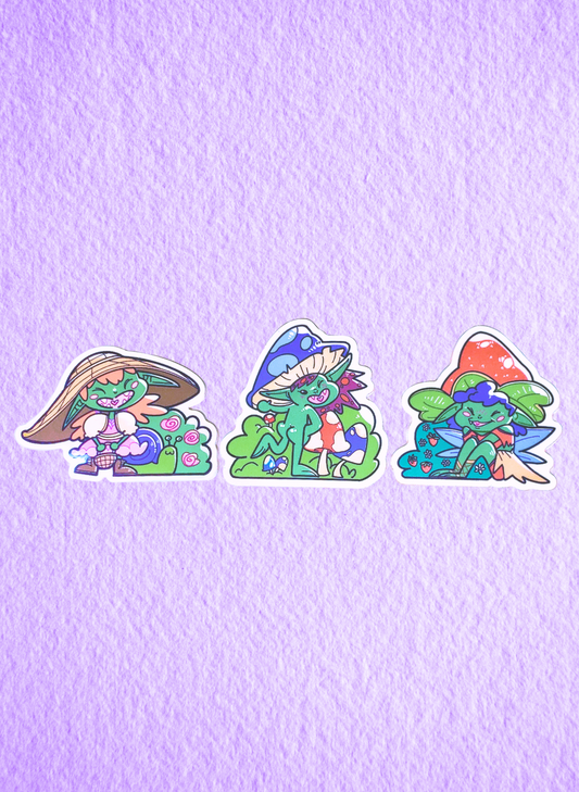 STICKERS: Lil Goblins Fantasy Cottagecore Sticker Set